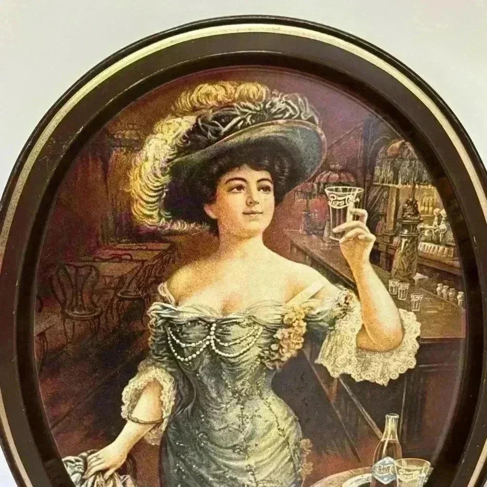 1983 Fabcraft Inc, Frenchtown NJ Pepsi Cola serving tray replica Victorian ad - Picture 6 of 6